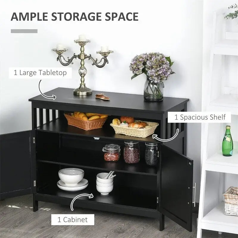 Sideboard Buffet Cabinet - 39.25D x 17W x 31.5H