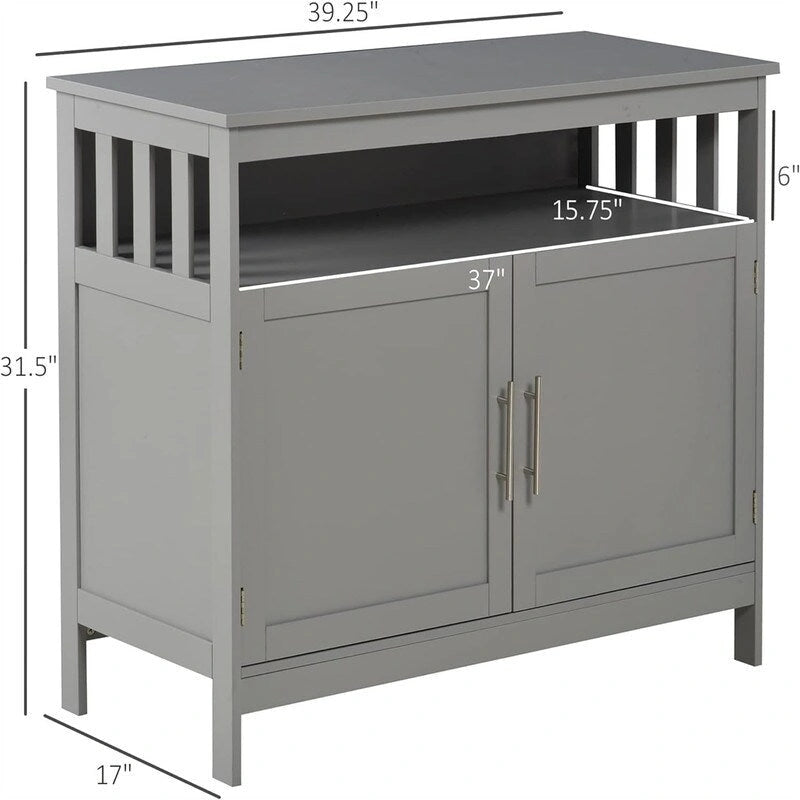 Sideboard Buffet Cabinet - 39.25D x 17W x 31.5H