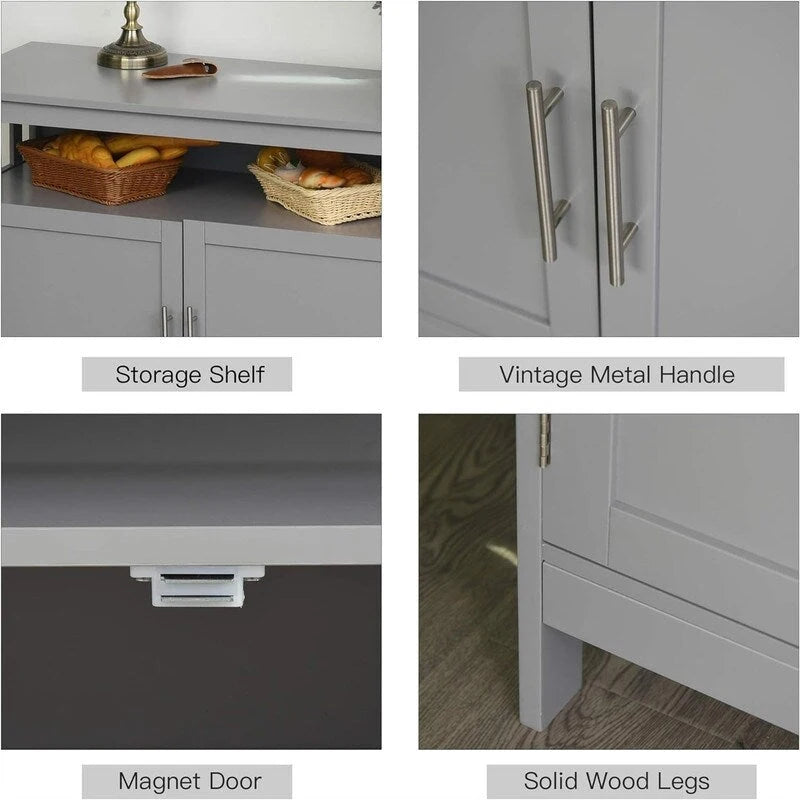 Sideboard Buffet Cabinet - 39.25D x 17W x 31.5H