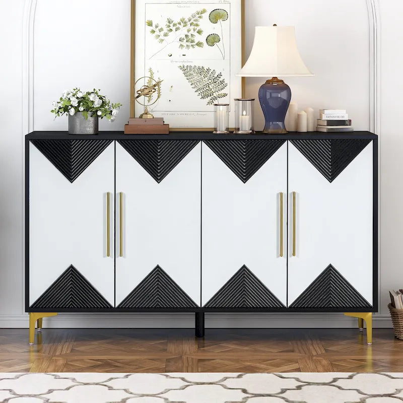 60 4 Doors Sideboard Cabinet