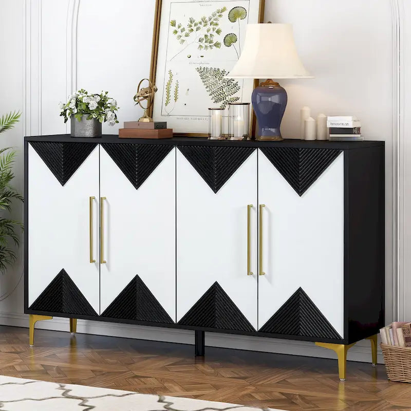 60 4 Doors Sideboard Cabinet