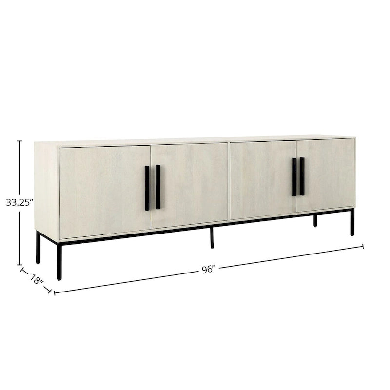 96" Wide Mango Wood Sideboard
