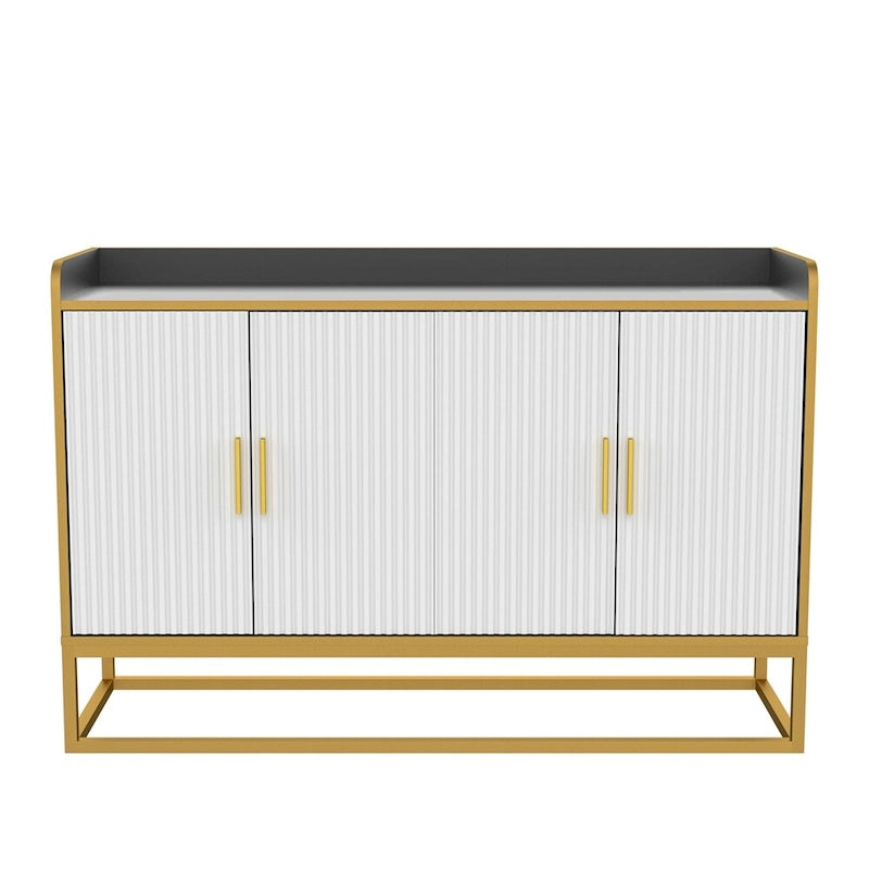 Modern Kitchen Buffet Storage Cabinet with Metal Legs