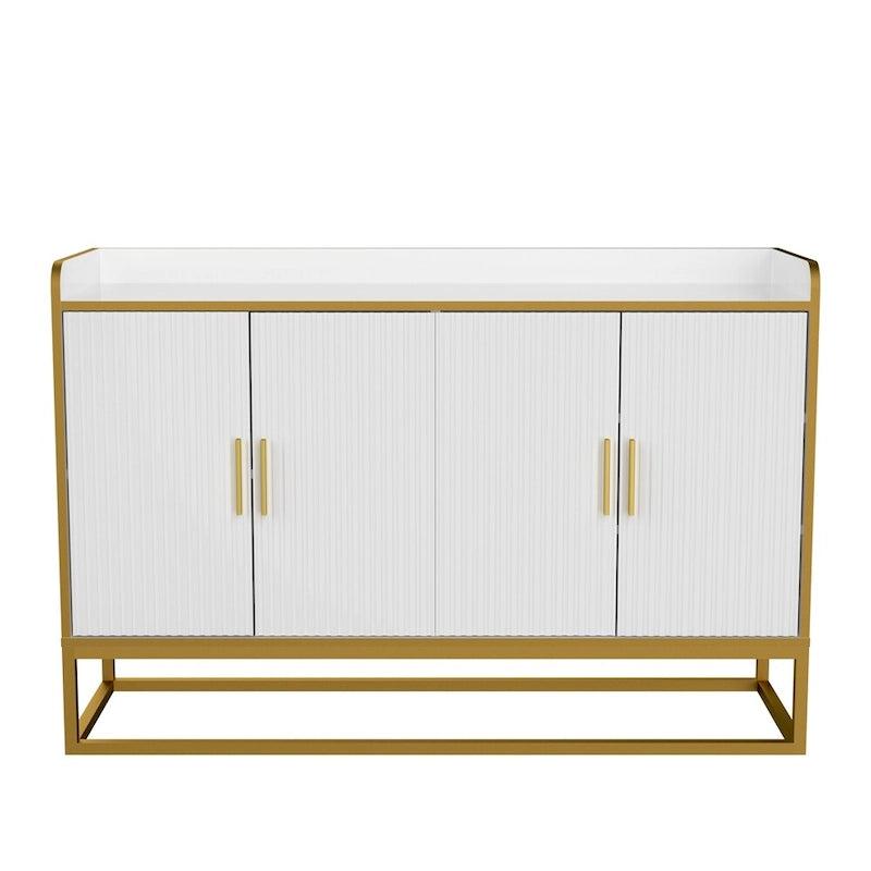 Modern Kitchen Buffet Storage Cabinet with Metal Legs