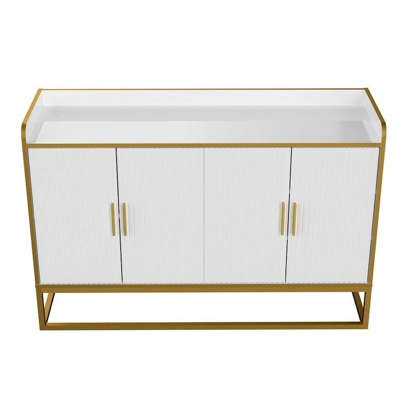 Modern Kitchen Buffet Storage Cabinet with Metal Legs
