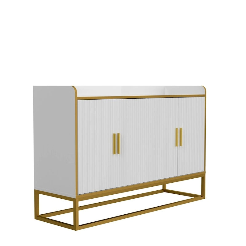 Modern Kitchen Buffet Storage Cabinet with Metal Legs