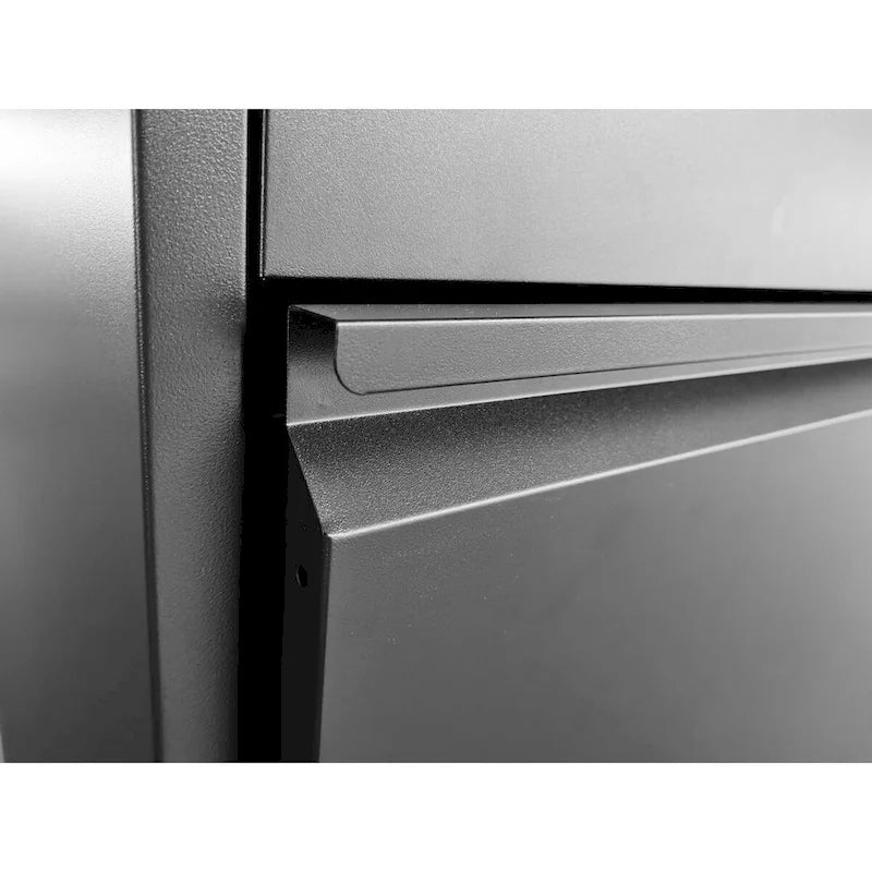 2-Drawers 14.96 W Metal Vertical File Cabinet with Lock Office Home Vertical File Cabinet for A4 Legal/Letter Size