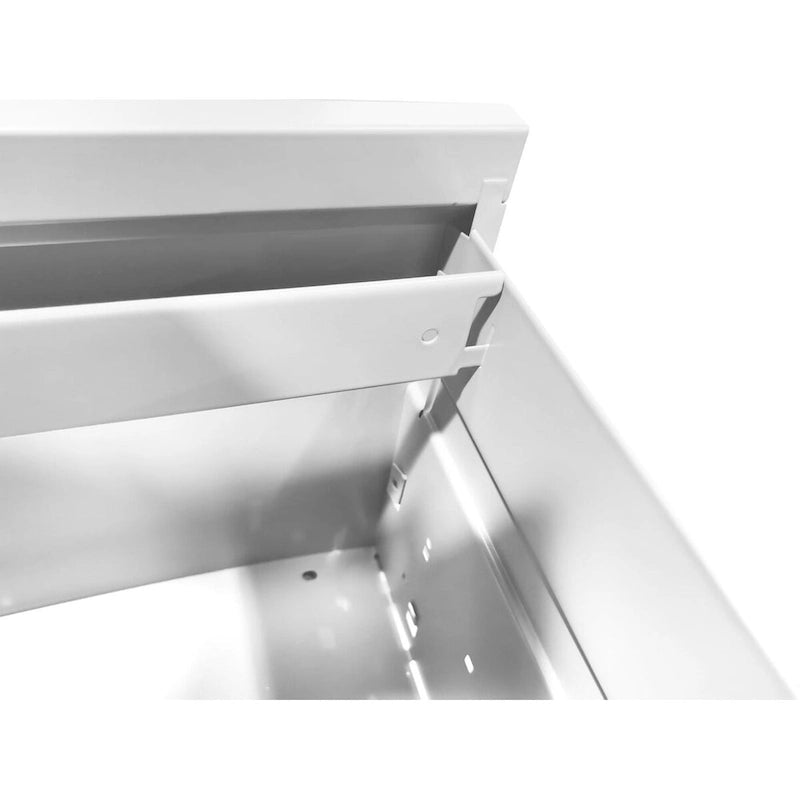 2-Drawers 14.96 W Metal Vertical File Cabinet with Lock Office Home Vertical File Cabinet for A4 Legal/Letter Size
