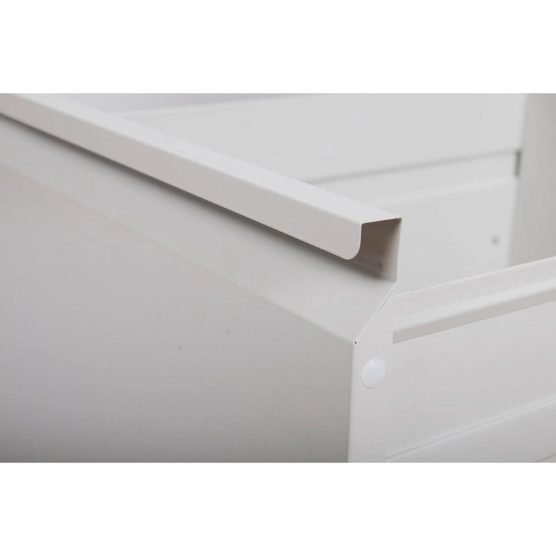 2-Drawers 14.96 W Metal Vertical File Cabinet with Lock Office Home Vertical File Cabinet for A4 Legal/Letter Size