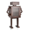 42 Robot Wooden Storage Cabinet Wine Rack