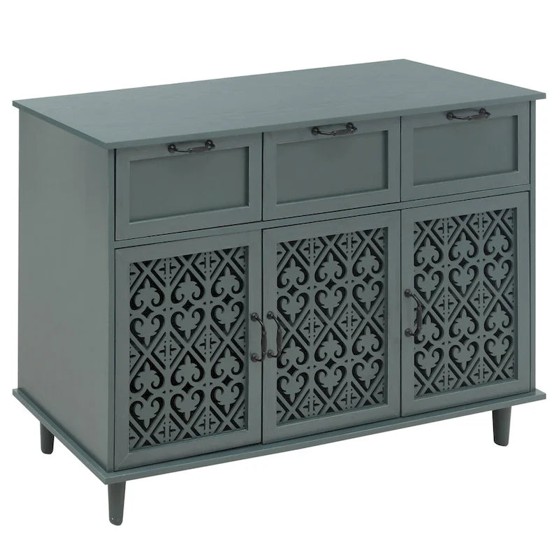 3-Door 3-Drawer Storage Cabinet for Bedroom