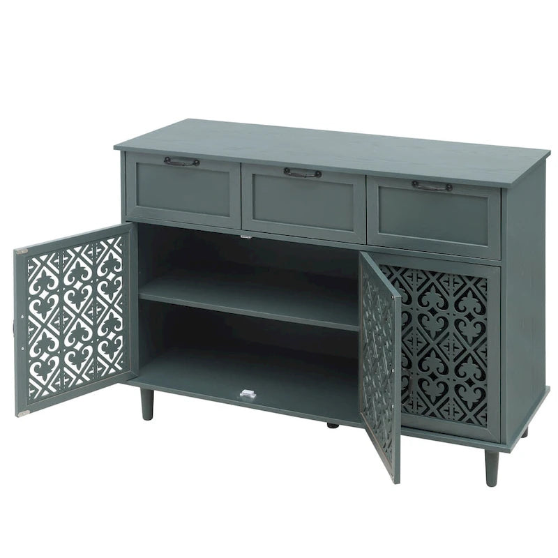 3-Door 3-Drawer Storage Cabinet for Bedroom
