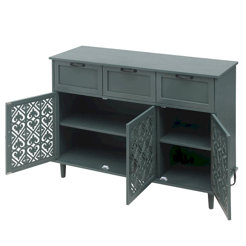 3-Door 3-Drawer Storage Cabinet for Bedroom