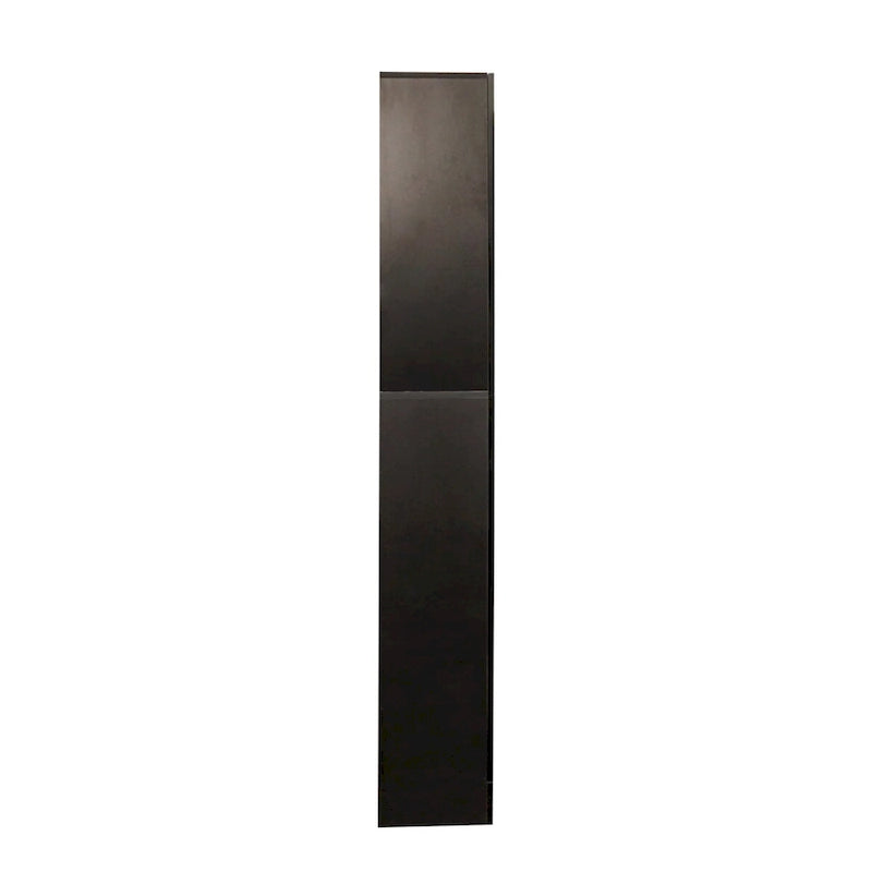 Freestanding Cabinet with Inadjustable Shelves and two Doors ,black