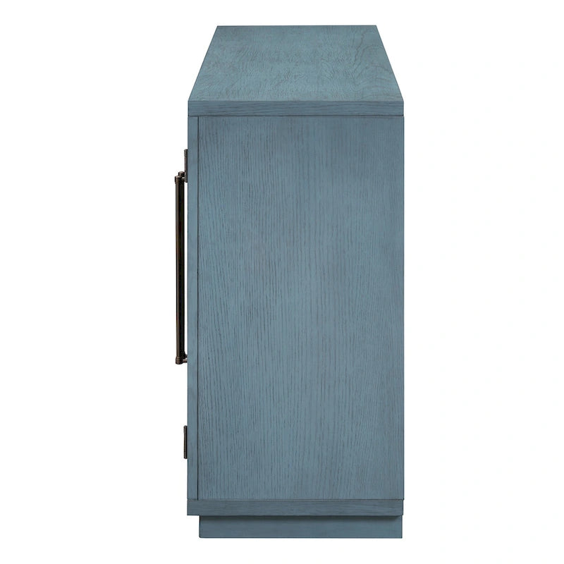 Sideboard with Metal Handles and Adjustable Shelves