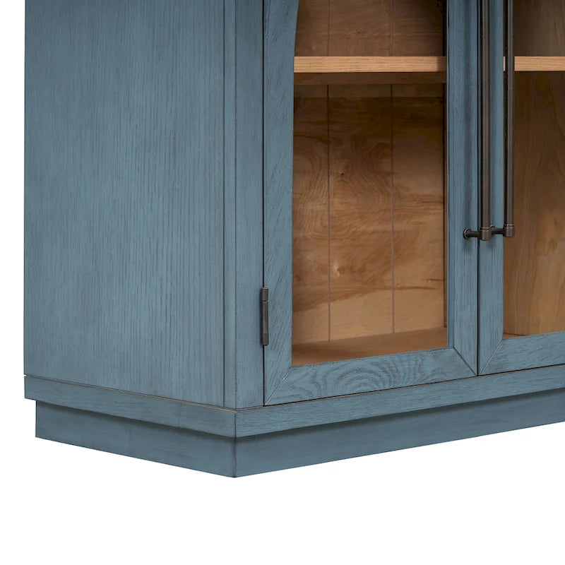 Sideboard with Metal Handles and Adjustable Shelves