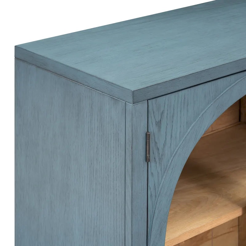 Sideboard with Metal Handles and Adjustable Shelves