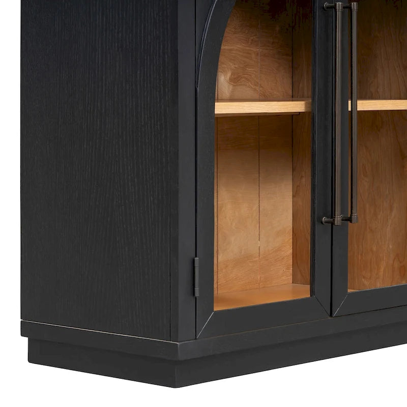Sideboard with Metal Handles and Adjustable Shelves