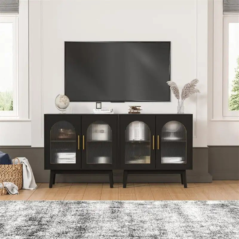 Sideboard Buffet Cabinet, Accent Kitchen Storage Cabinet - 15.7D x 31.5W x 31.5H