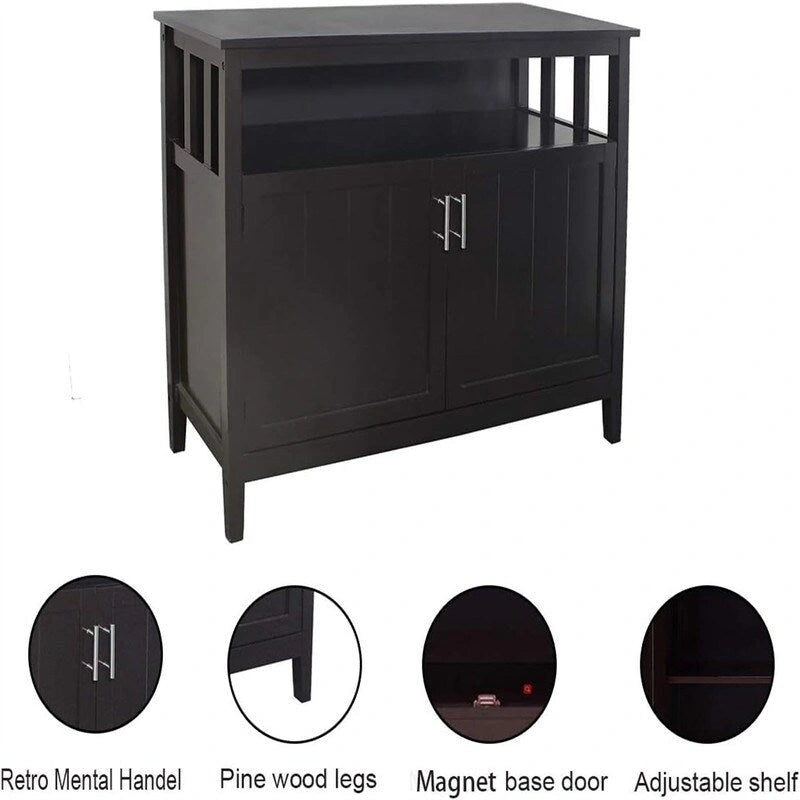 Buffet Cabinet with Storage Kitchen - 15.75D x 39.96W x 34.25H