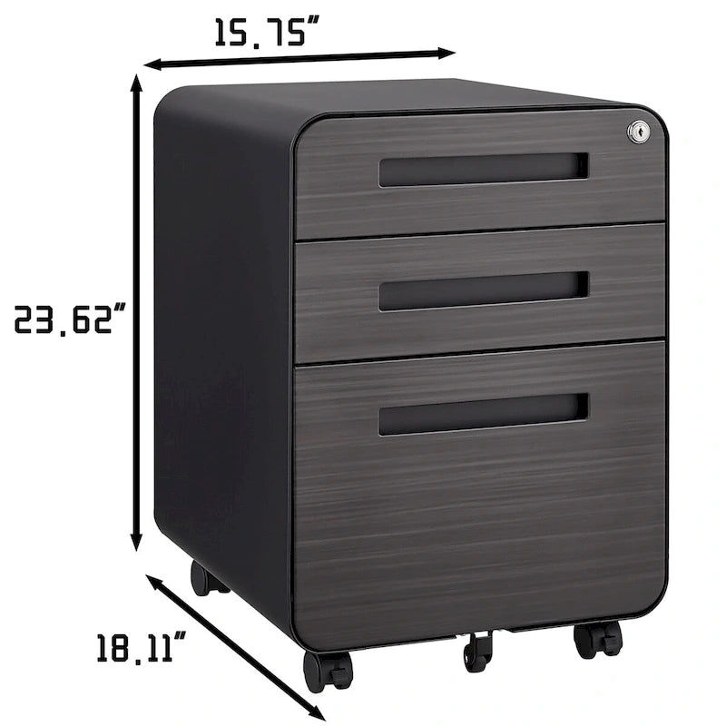 Mobile File Cabinet Under Desk Office,Versatile Storage Cabinet