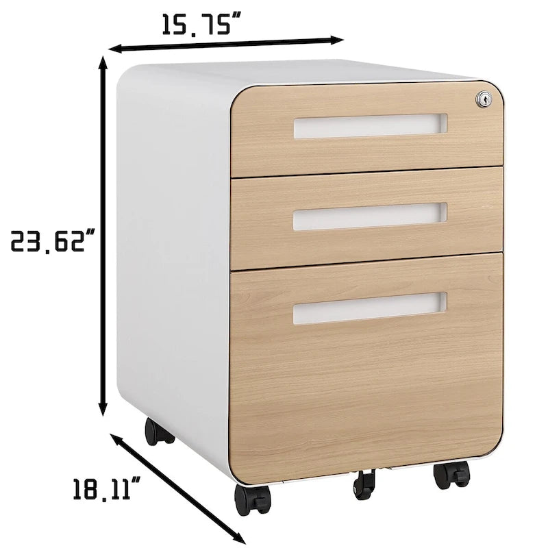 Mobile File Cabinet Under Desk Office,Versatile Storage Cabinet