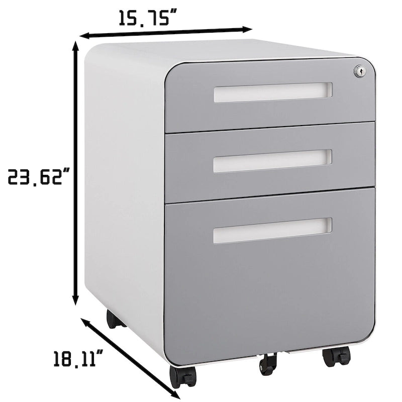 Mobile File Cabinet Under Desk Office,Versatile Storage Cabinet