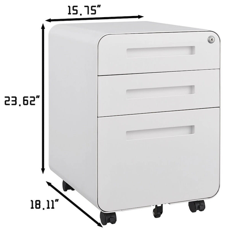 Mobile File Cabinet Under Desk Office,Versatile Storage Cabinet