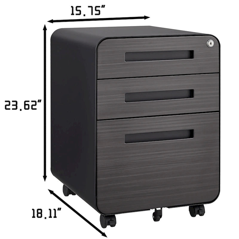 Mobile File Cabinet Under Desk Office,Versatile Storage Cabinet