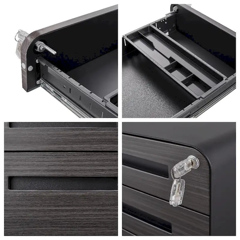 Mobile File Cabinet Under Desk Office,Versatile Storage Cabinet