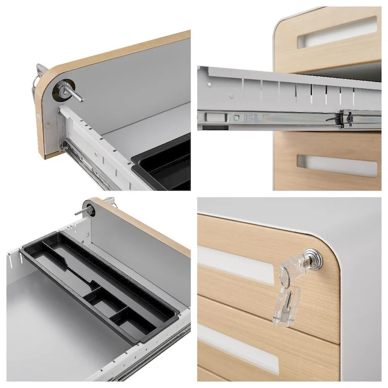 Mobile File Cabinet Under Desk Office,Versatile Storage Cabinet