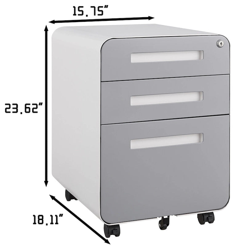 Mobile File Cabinet Under Desk Office,Versatile Storage Cabinet
