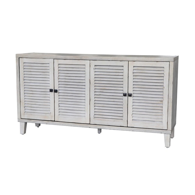 4 Shutter Door Wooden Cabinet Sideboard Buffet Server Cabinet