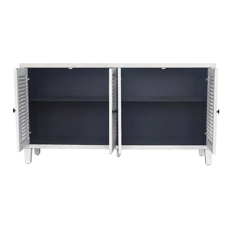 4 Shutter Door Wooden Cabinet Sideboard Buffet Server Cabinet
