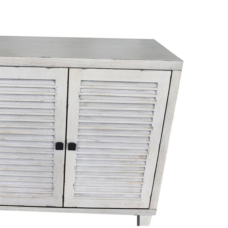 4 Shutter Door Wooden Cabinet Sideboard Buffet Server Cabinet