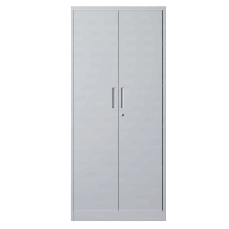71H Metal Lockable Storage Cabinet with Doors and 4 Shelves