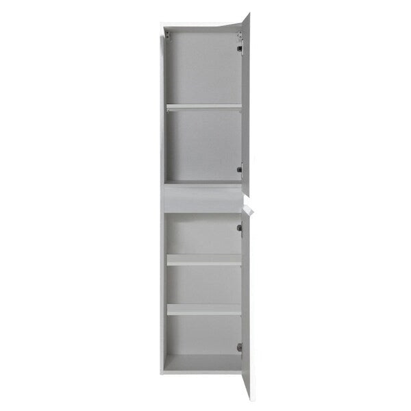 14-Inch Linen Tower in High-Gloss Lacquer - 13.8 x 11.8 x 55.1