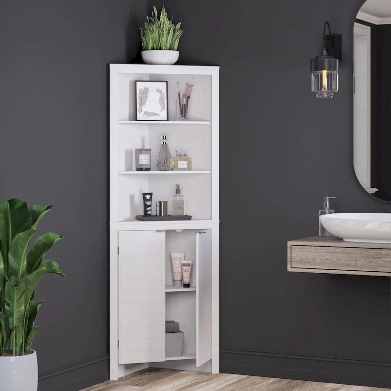 Retro Floral Accent Cabinet