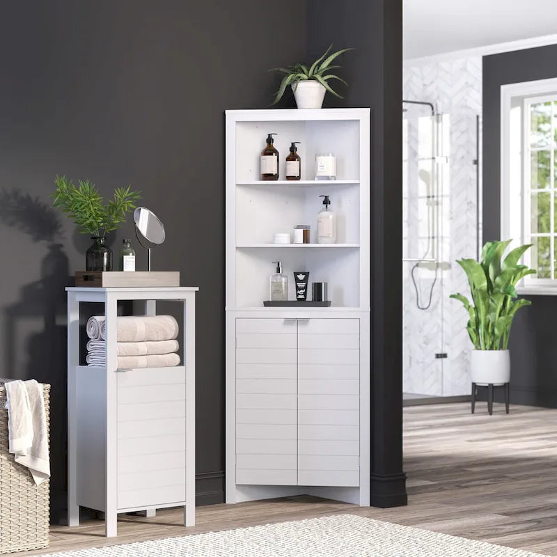 Retro Floral Accent Cabinet