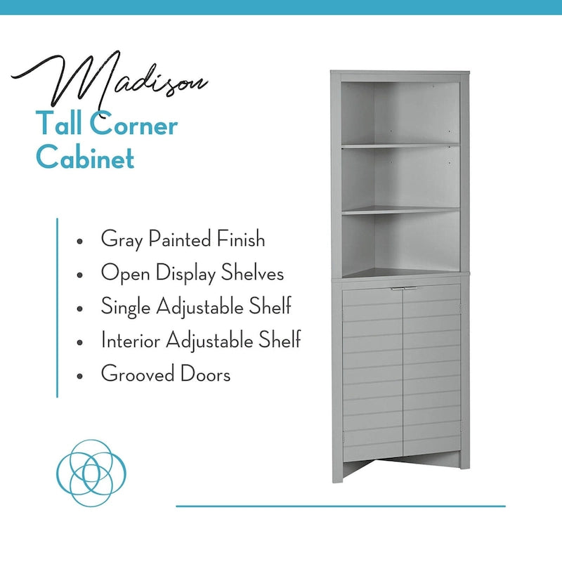 Retro Floral Accent Cabinet