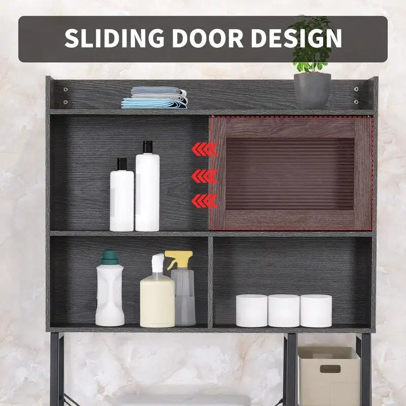 Over the Toilet Storage Cabinet - 11.8D x 32.3W x 60.2H