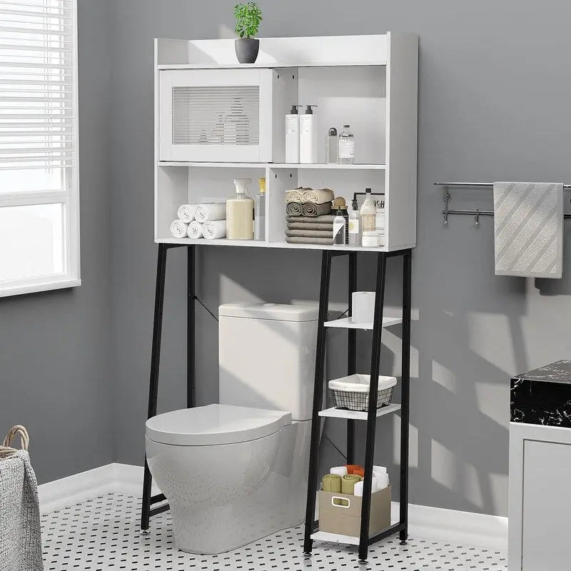 Over the Toilet Storage Cabinet - 11.8D x 32.3W x 60.2H