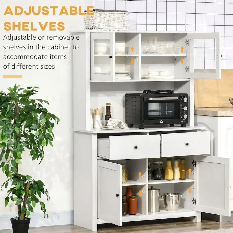 63.5 Kitchen Buffet with Hutch