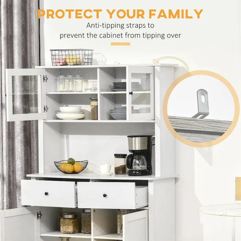 63.5 Kitchen Buffet with Hutch
