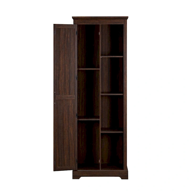 Rustic Tall Storage Cabinet Barn Door Storage