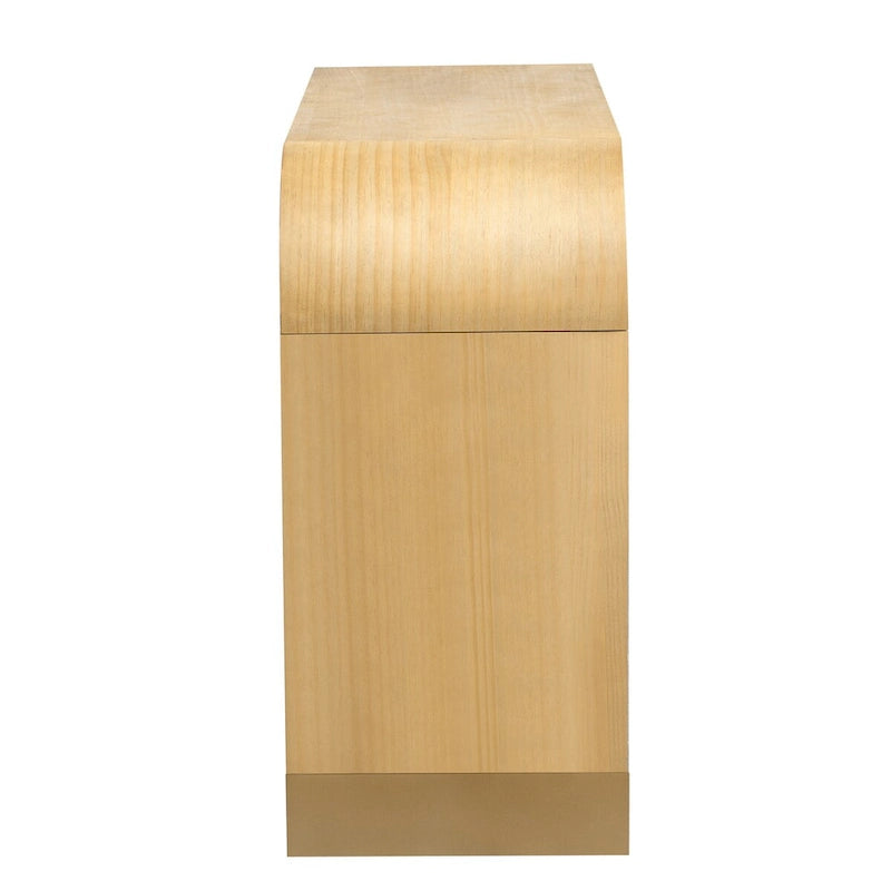 4-door Curved Corner Design Wavy Door Panel Cabinet