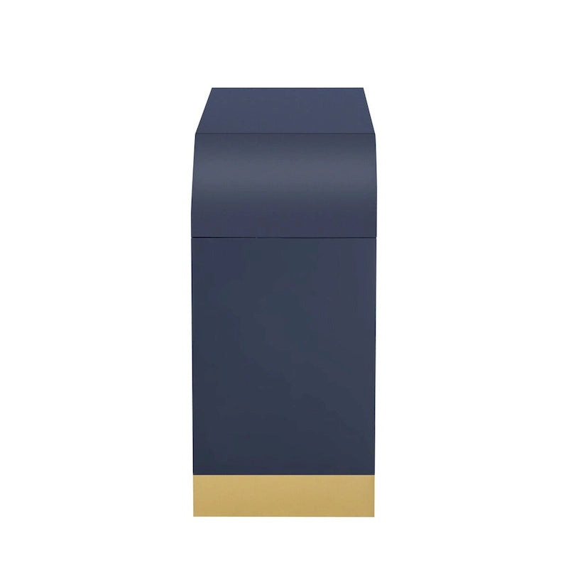 4-door Curved Corner Design Wavy Door Panel Cabinet